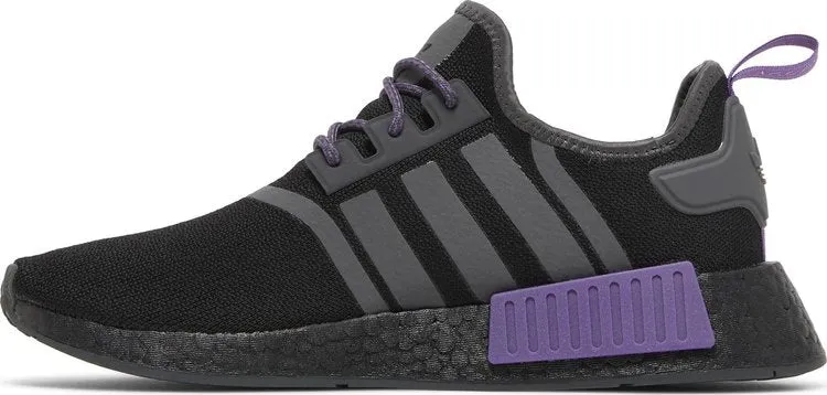 Adidas NMD_R1 'Black Active Purple' sneakers, black