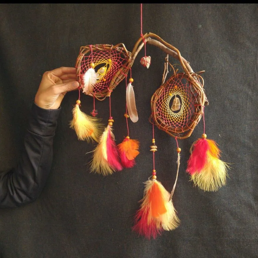 Dreamcatcher with energetic stones Earth Style