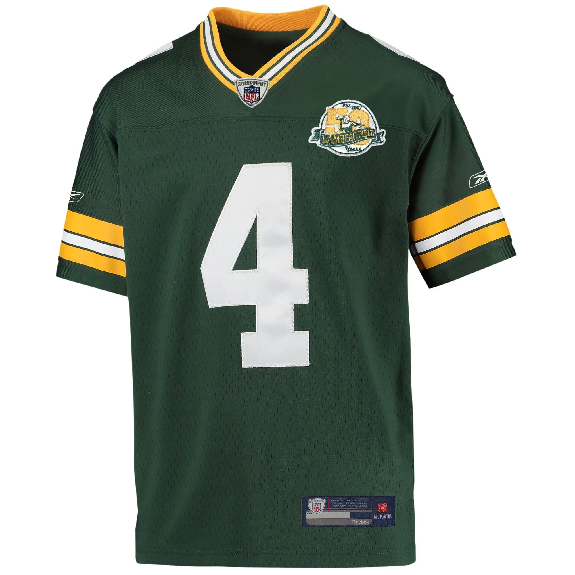 Green Bay Packers Brett Favre #4 Lambeau Field 50th Jersey