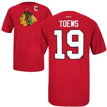 Jonathan Toews #19 Chicago Blackhawks Adult Reebok Shirt