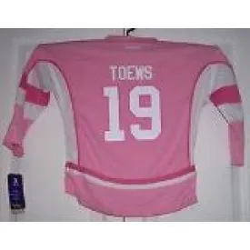 Jonathan Toews #19 Chicago Blackhawks Girls' Pink Replica Jersey by Reebok