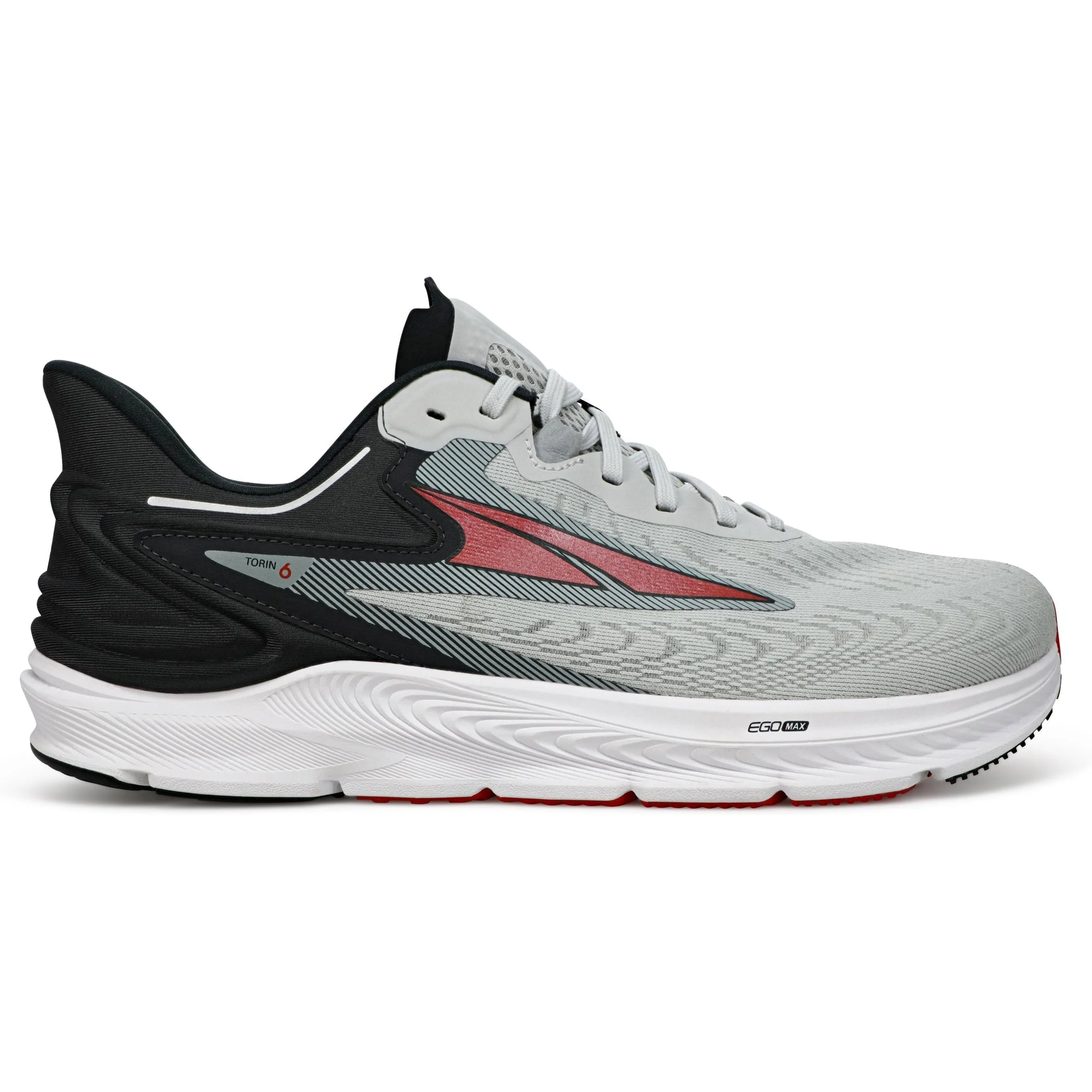 Men's Altra Torin 6, Gray/Red, 10.5 2E Wide