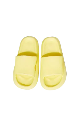 MMShoes Arms Around Me Open Toe Slide in Yellow