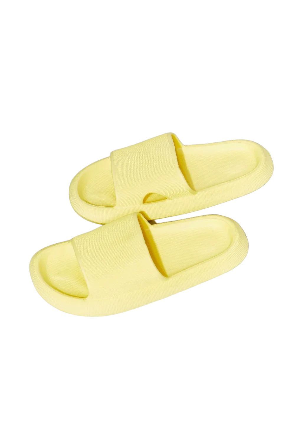 MMShoes Arms Around Me Open Toe Slide in Yellow