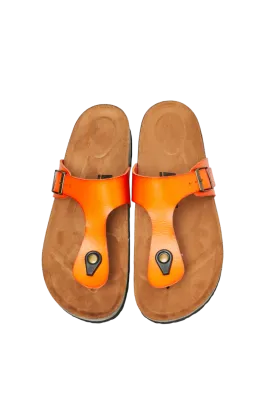 MMShoes Drift Away T-Strap Flip-Flop in Orange