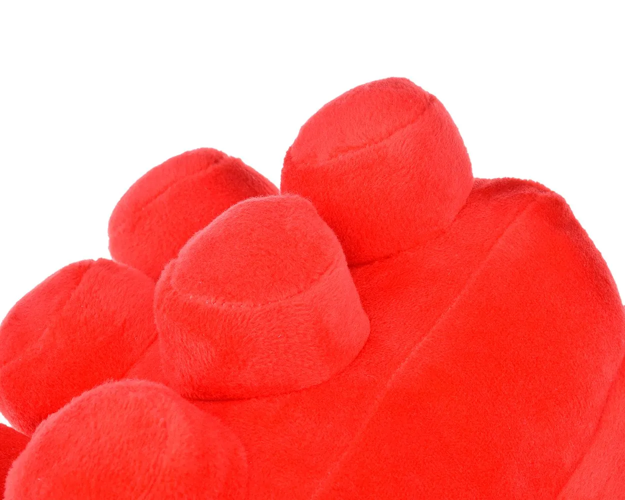 One Size Building Block Slippers - Red