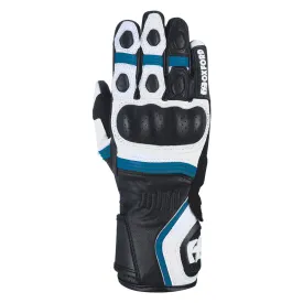 Oxford RP-5 Women's Fashionable Sports Riding White Black & Blue Glove