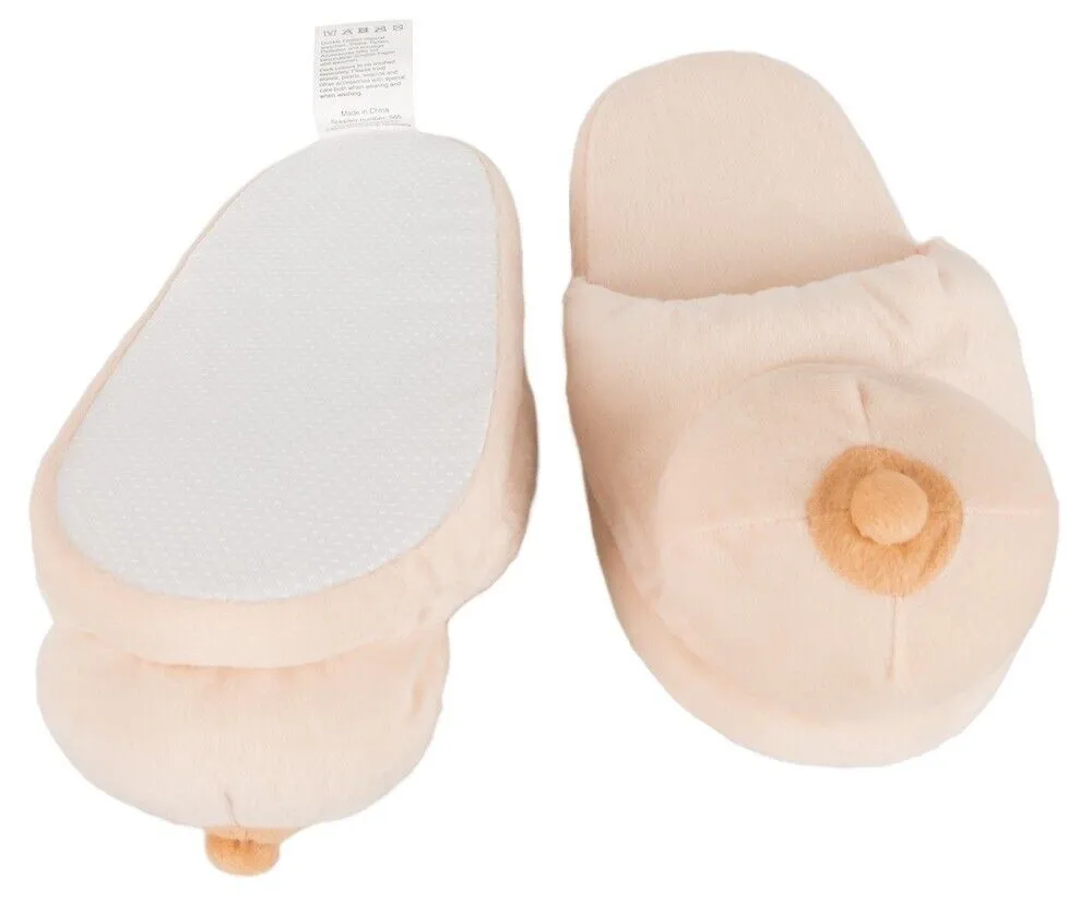 Plush Boobs Slippers