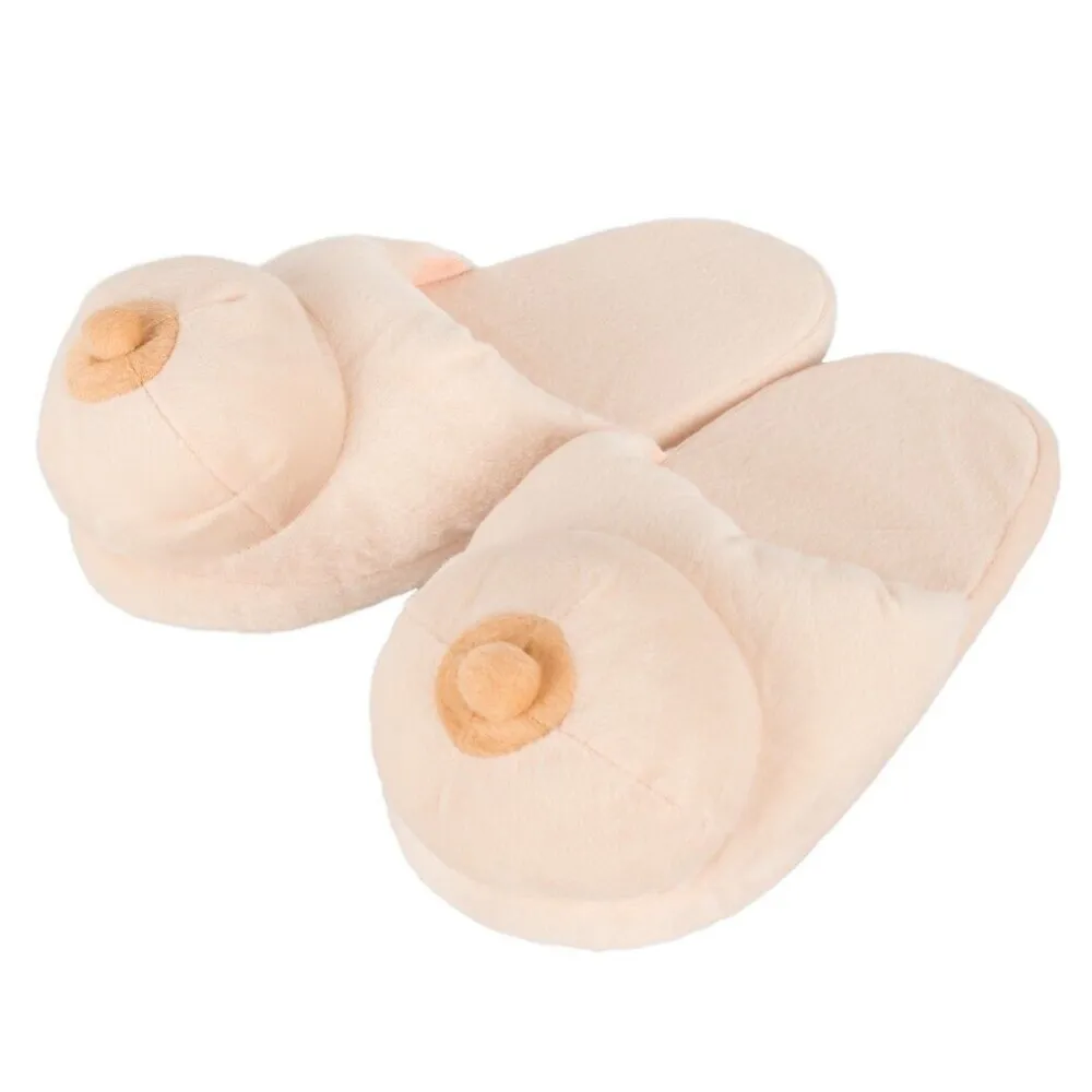 Plush Boobs Slippers