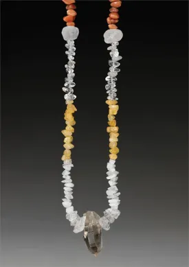 Power of the Azeztulite Crystal Energy Necklace w/ Golden Azeztulite, Satyaloka, Pink White & More