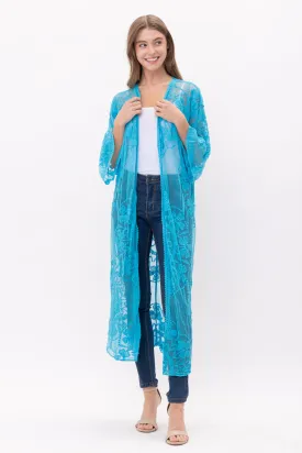 RAJ ANAISA LACE DUSTER KIMONO