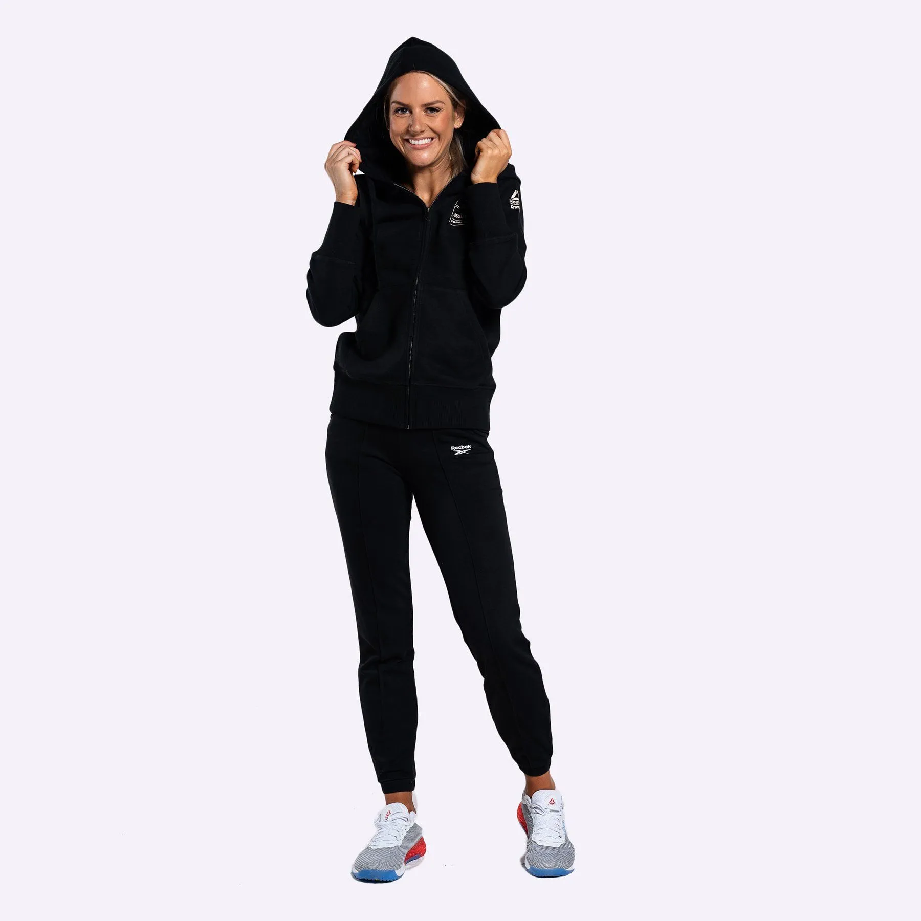 Reebok - CrossFit Women's Full-Zip Hoodie - BLACK