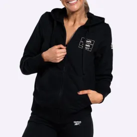 Reebok - CrossFit Women's Full-Zip Hoodie - BLACK