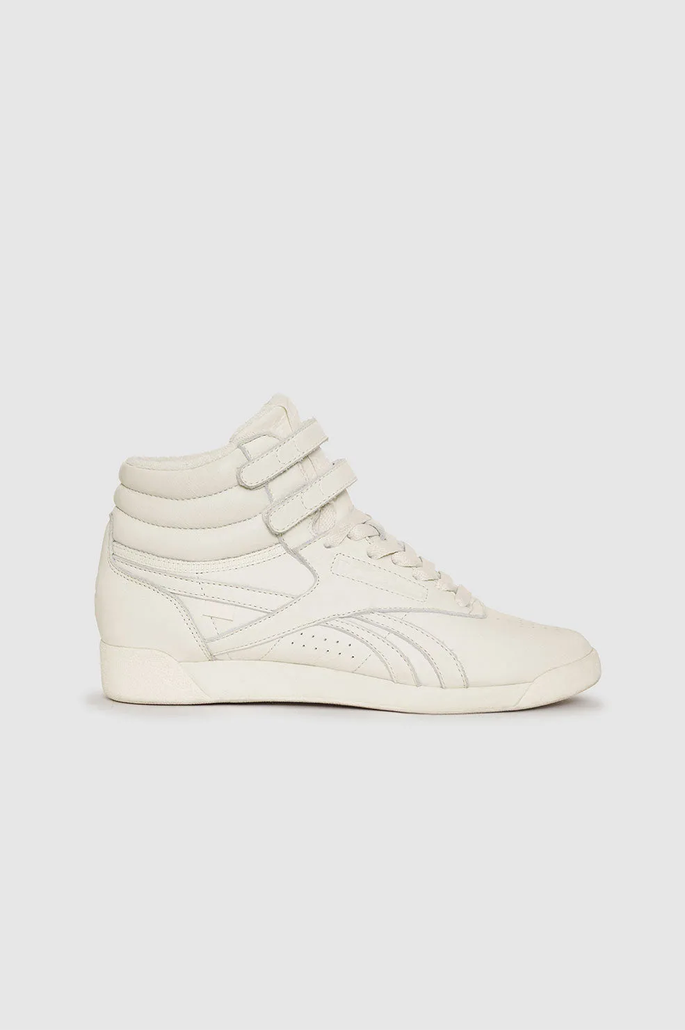 Reebok x ANINE BING Freestyle Hi Shoes - Bone White