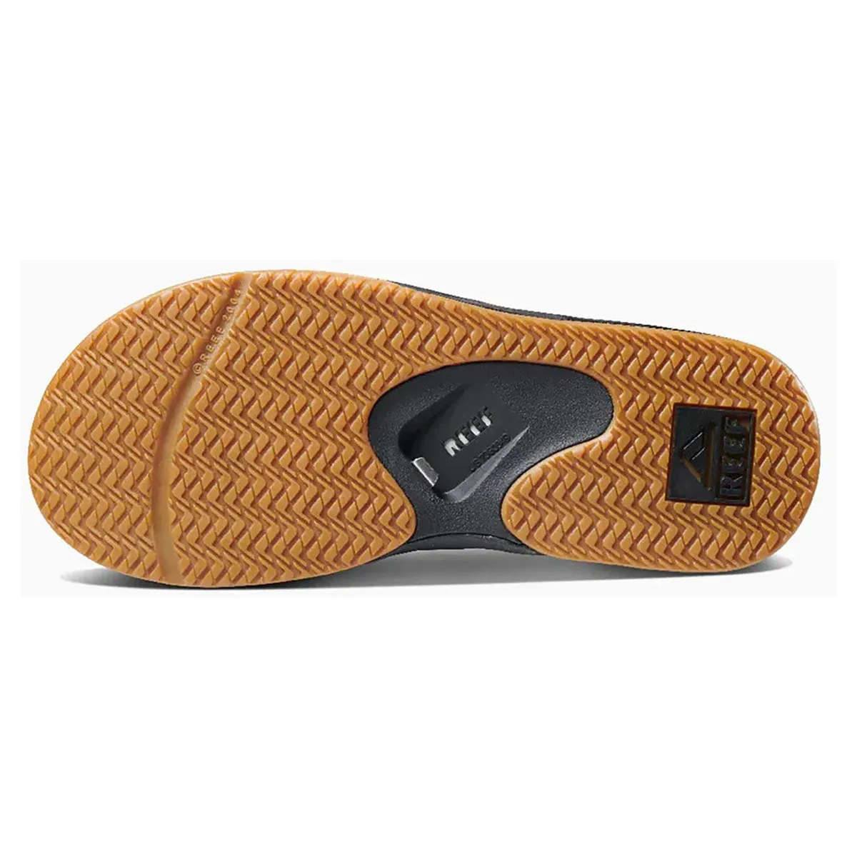 Reef Men's Fanning Flip Flops- Black / Silver