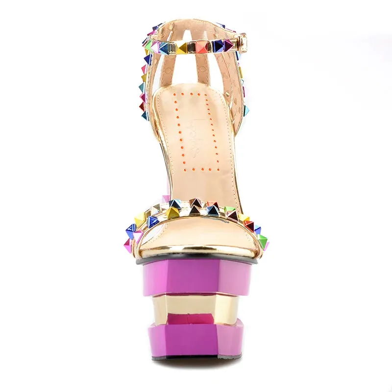 Strange Style High Heels Platform Pink