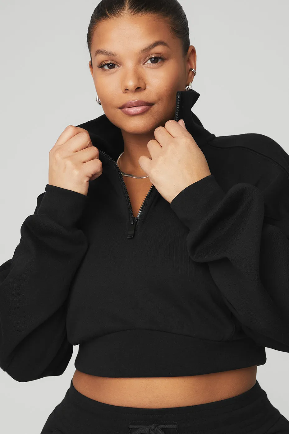 Vixen Fleece 1/4 Zip - Black