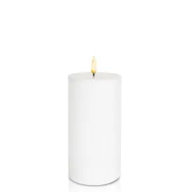 White Flameless LED Candle (7.5x12.5 cm)