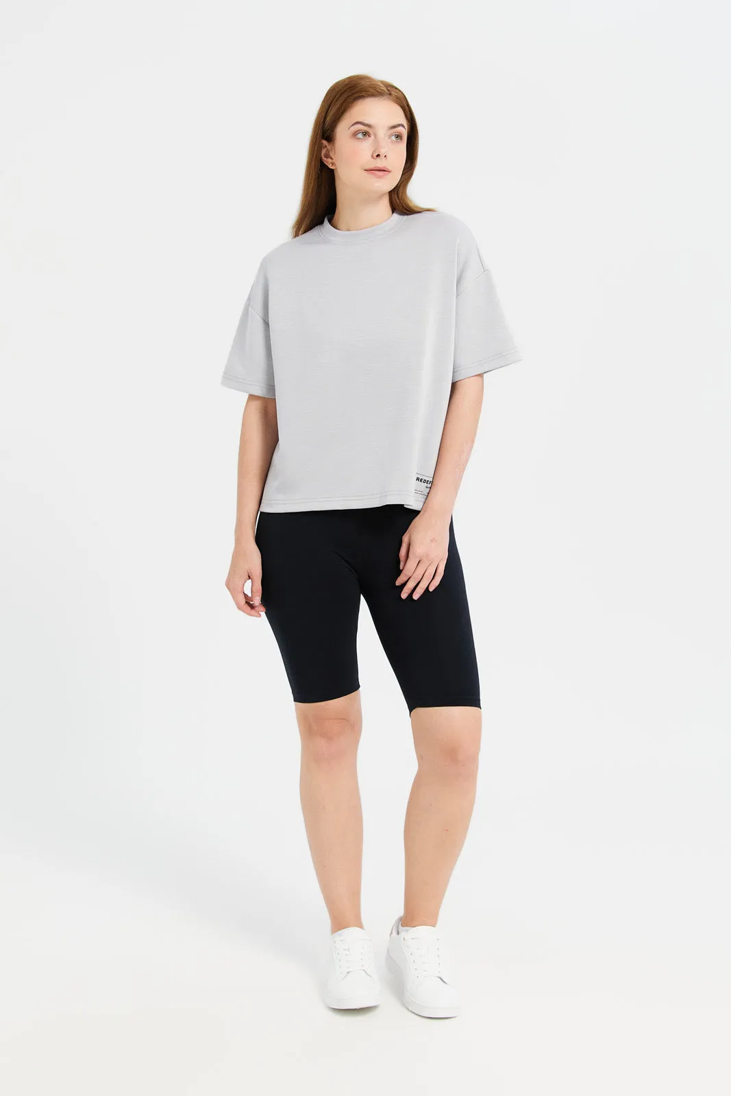 Woman Ecru Active Redefined T-Shirt