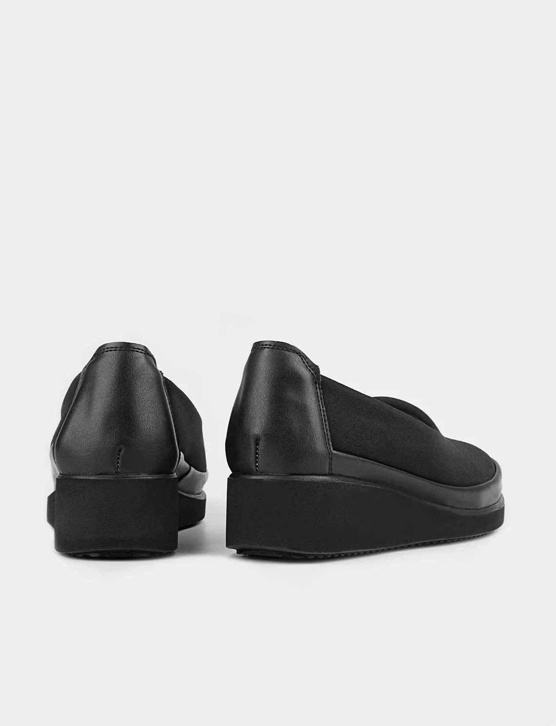 Women Black Slip On Casual Shoes