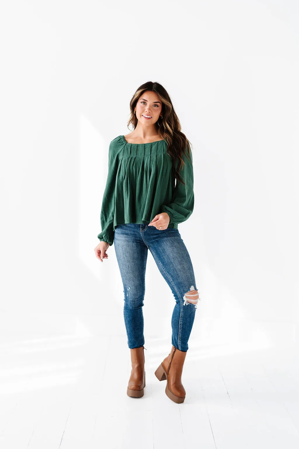 Xiomara Square Neck Top